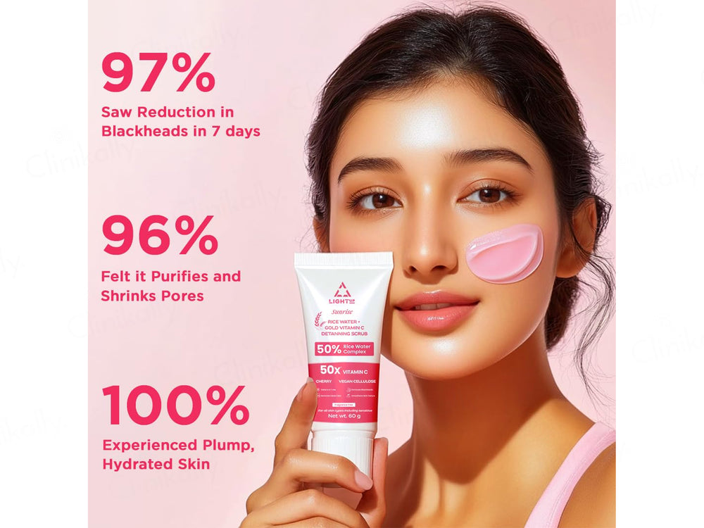 Light Up Sunrise 50% Rice Water Complex + Gold Vitamin C De-Tanning Face Scrub