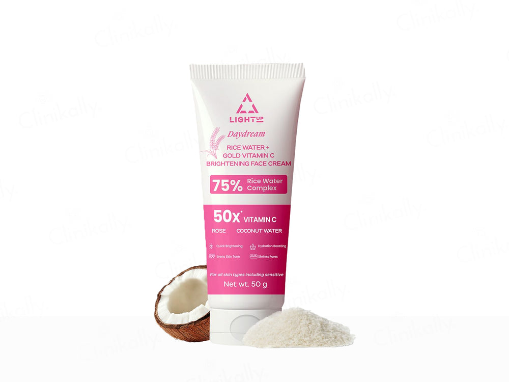 Light Up Daydream 75% Rice Water Complex + Gold Vitamin C Brightening Face Cream