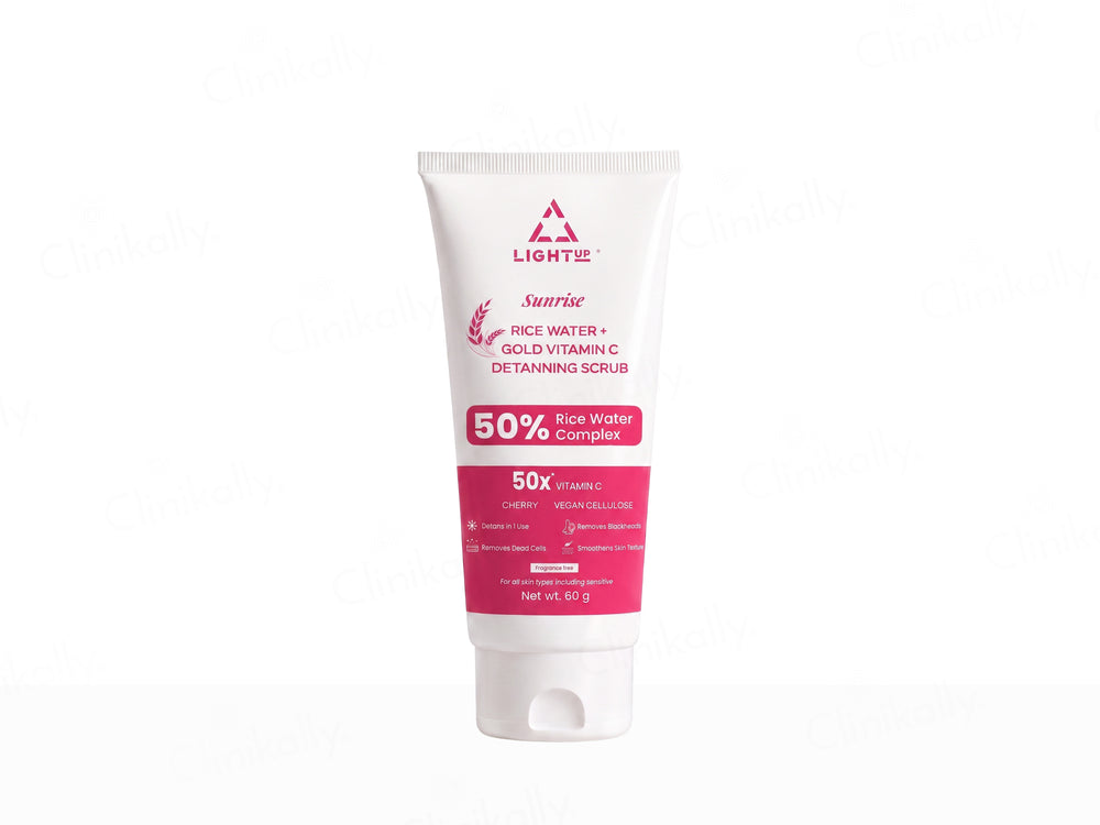 Light Up Sunrise 50% Rice Water Complex + Gold Vitamin C De-Tanning Face Scrub