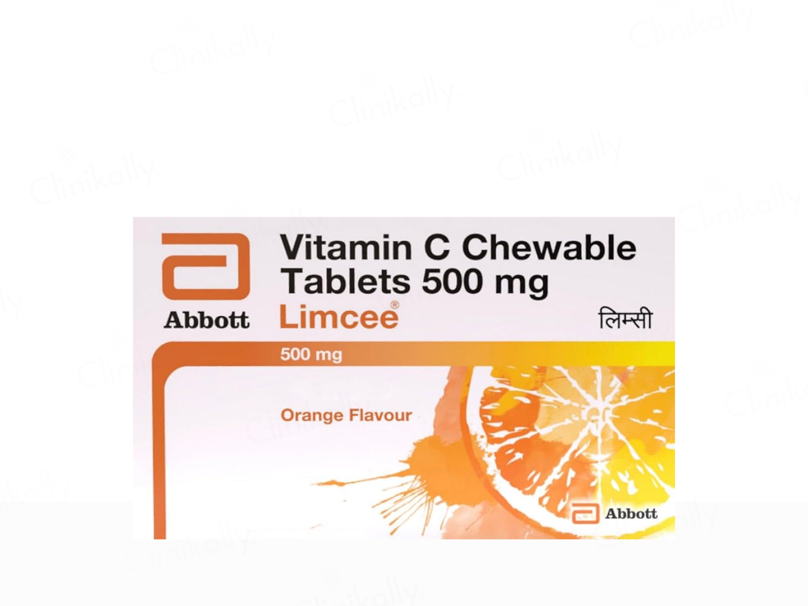 Limcee Vitamin C 500mg Chewable Tablet - Orange Flavour