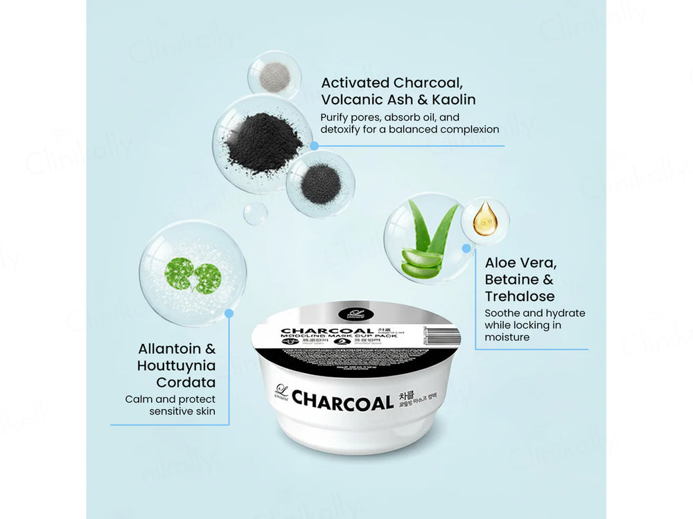 Lindsay Charcoal Modeling Mask Cup Pack
