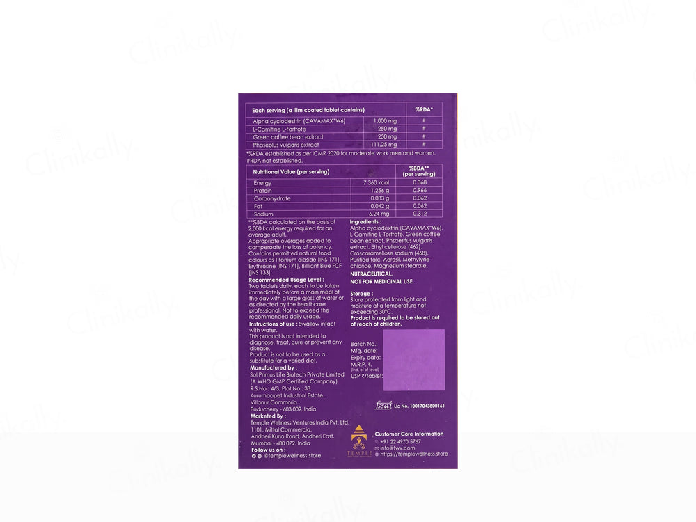 Lipogone Max Nutraceutical Tablet