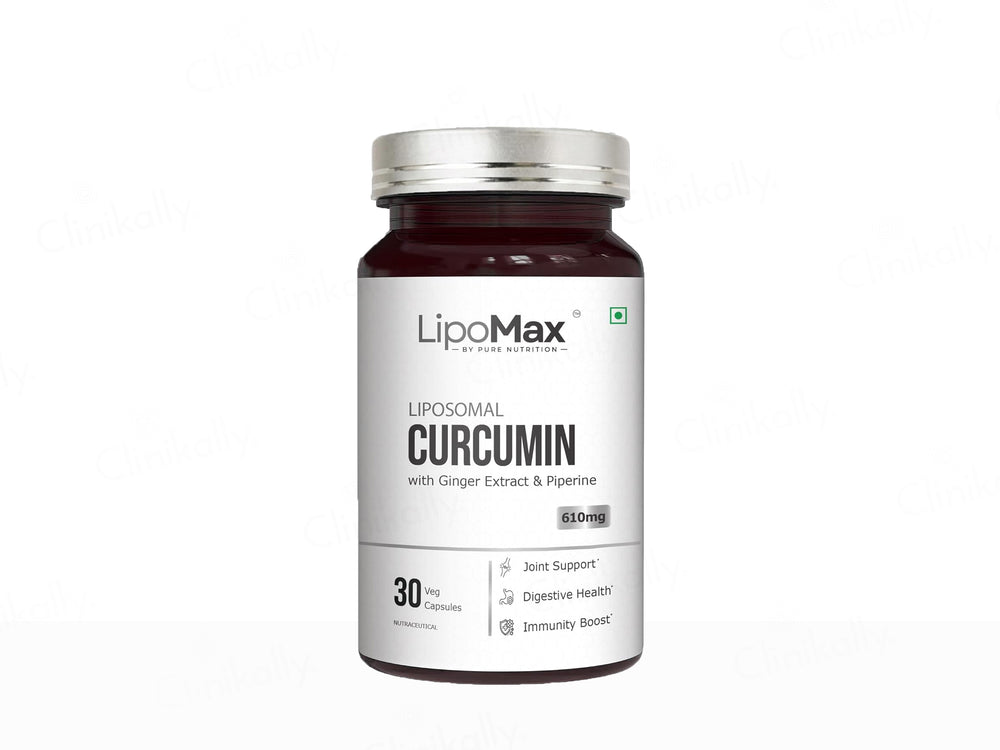 Lipomax Liposomal Curcumin 610mg Nutraceutical Veg Capsule