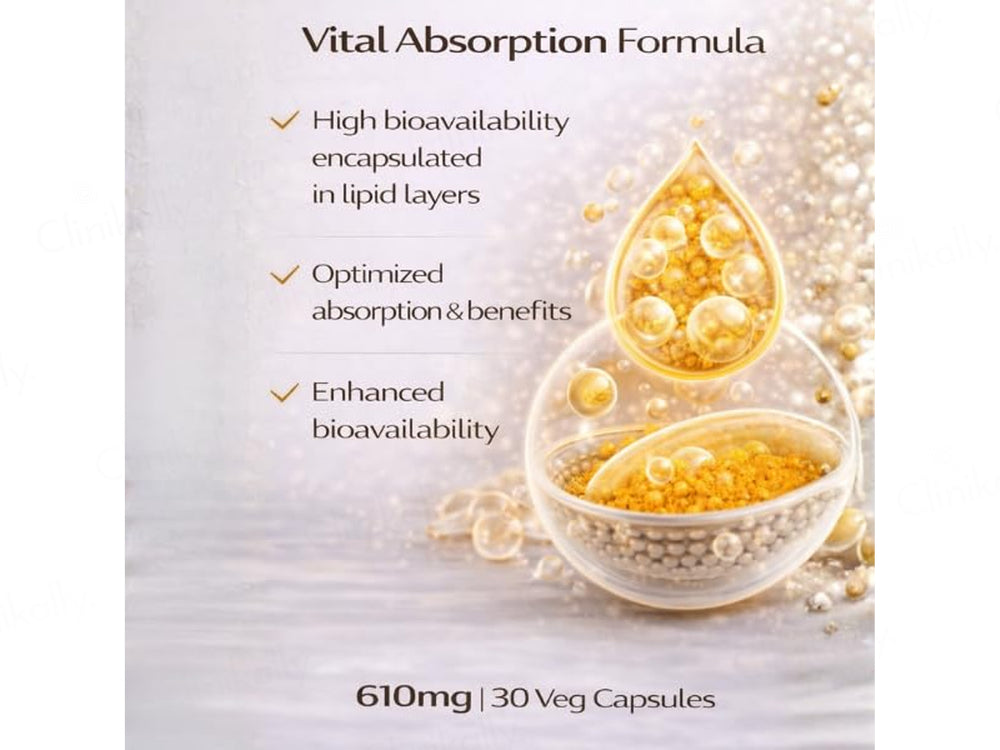 Lipomax Liposomal Curcumin 610mg Nutraceutical Veg Capsule