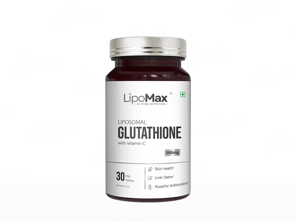 Buy Lipomax Liposomal Glutathione 580mg Nutraceutical Veg Tablet Online at Best Price | Clinikally Buy Lipomax Liposomal Glutathione 580mg Nutraceutical Veg Tablet Online at Best Price | Clinikally