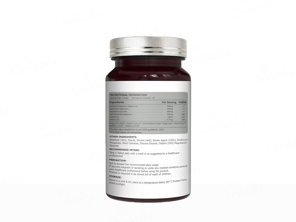 Lipomax Liposomal Magnesium 440mg Nutraceutical Veg Tablet