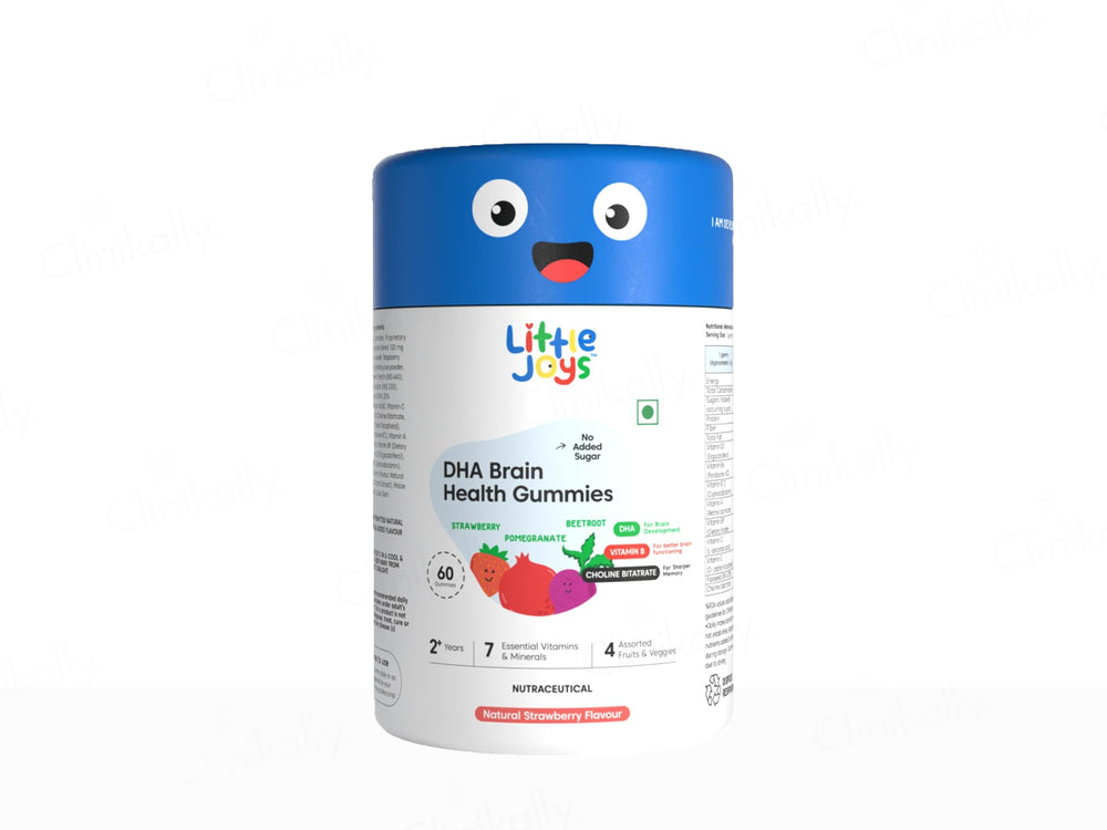 Little Joys DHA Brain Health Gummies - Natural Strawberry Flavour (2+ Years)