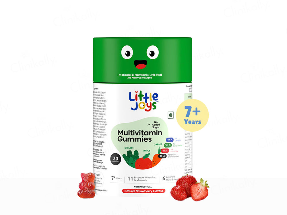 Little Joys Multivitamin Gummies - Natural Strawberry Flavour (7+ Years)