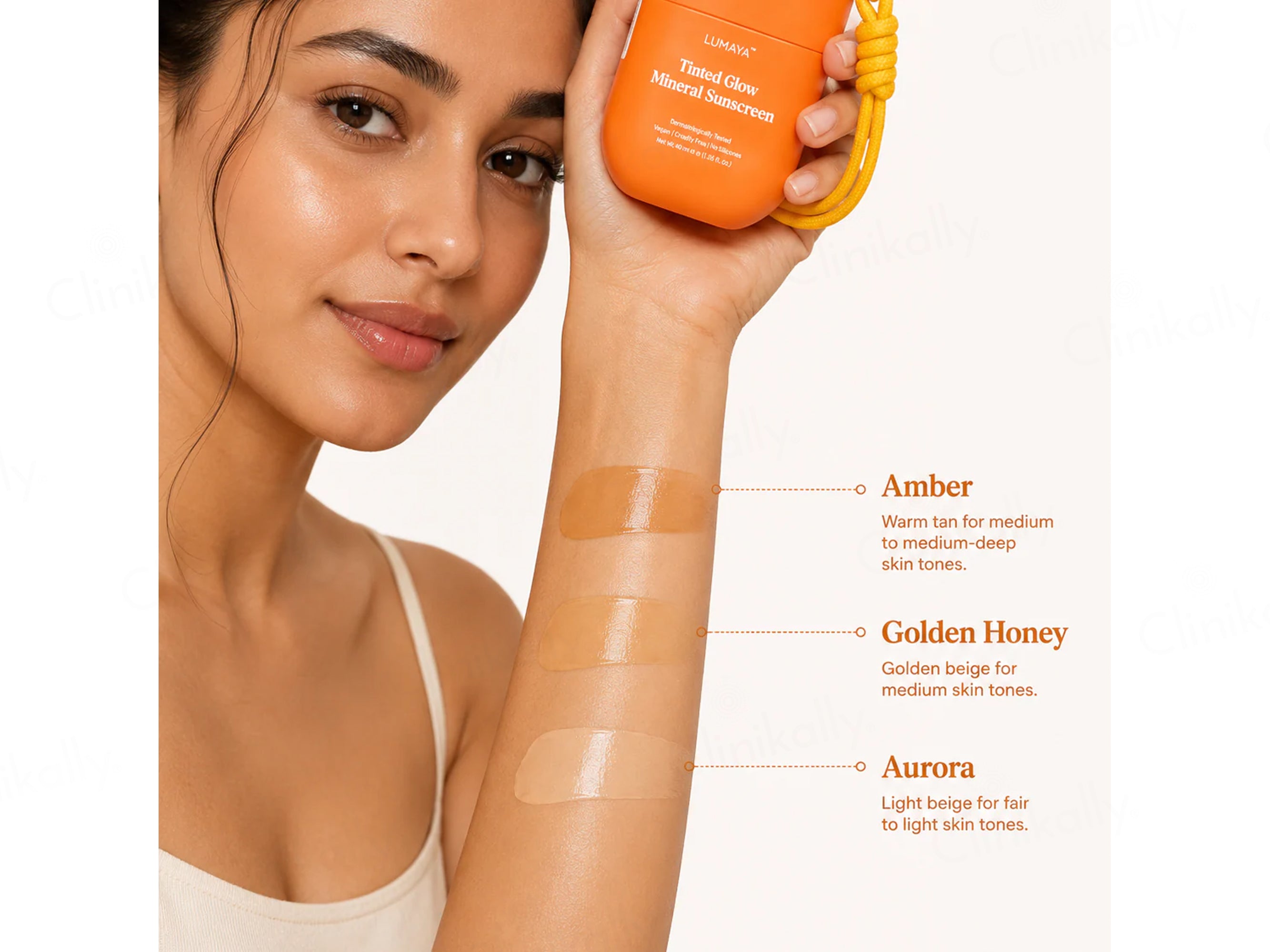 Lumaya Tinted Glow Mineral Sunscreen SPF 50 PA++++ (Golden Honey)