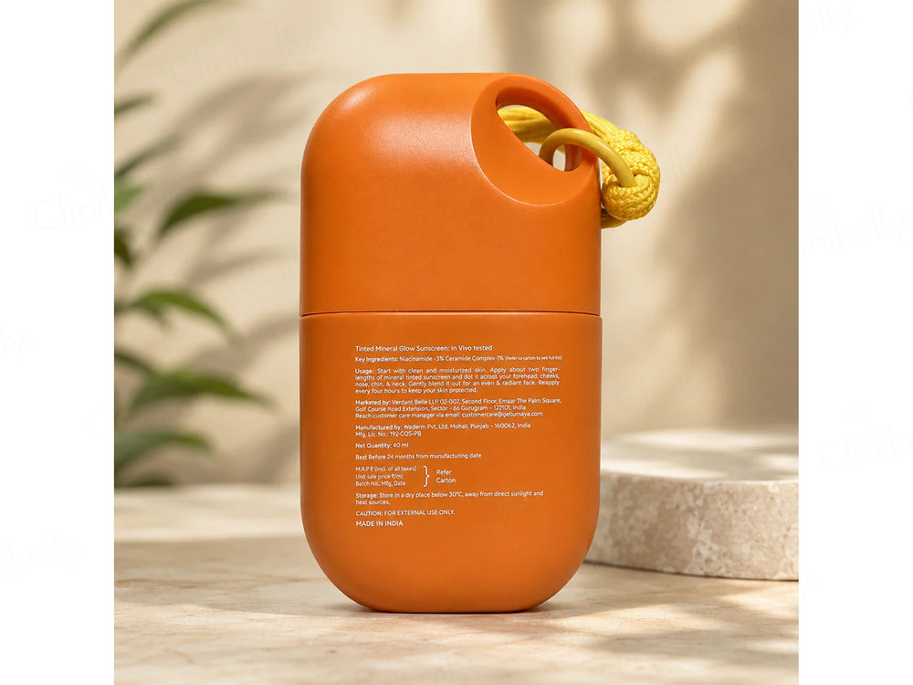 Lumaya Tinted Glow Mineral Sunscreen SPF 50 PA++++ (Golden Honey)