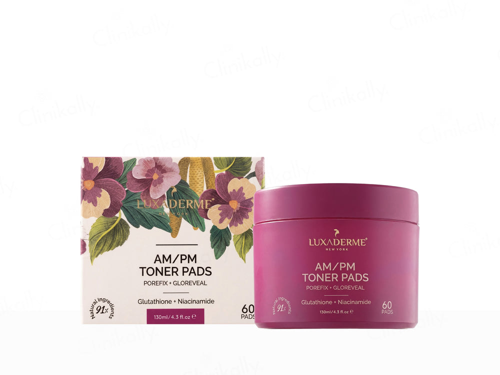LuxaDerme AM/PM Toner Pads