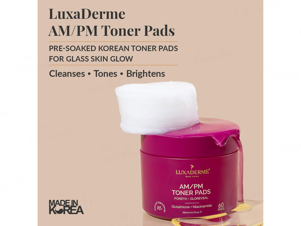 LuxaDerme AM/PM Toner Pads