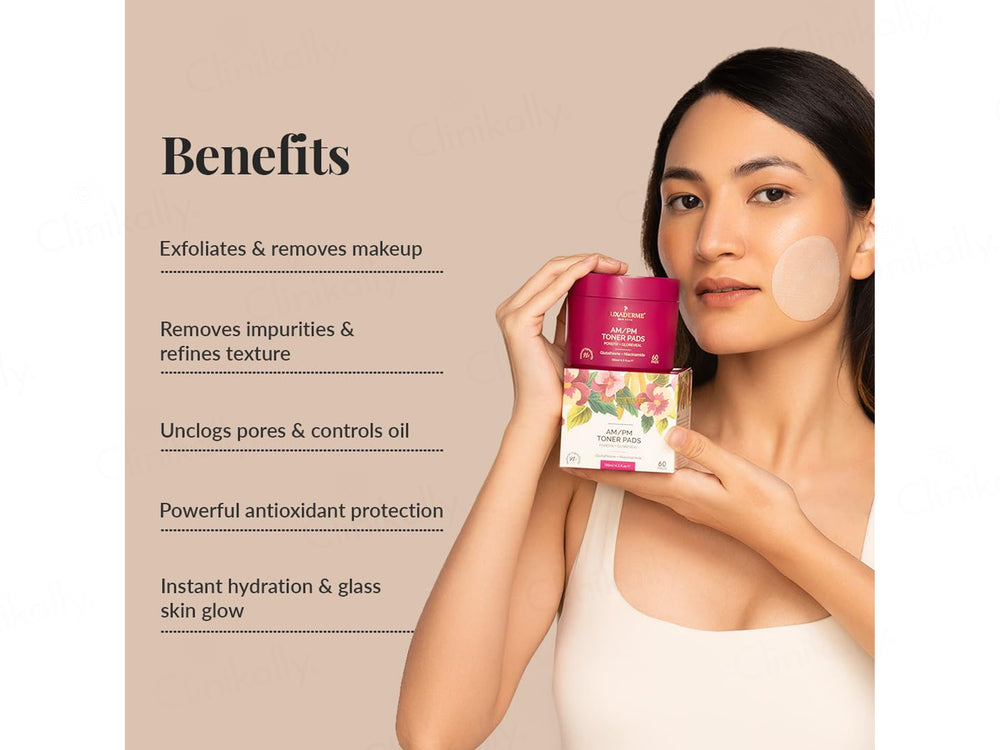 LuxaDerme AM/PM Toner Pads