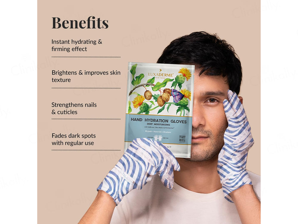 LuxaDerme Hand Hydration Deep Moisturizing Gloves