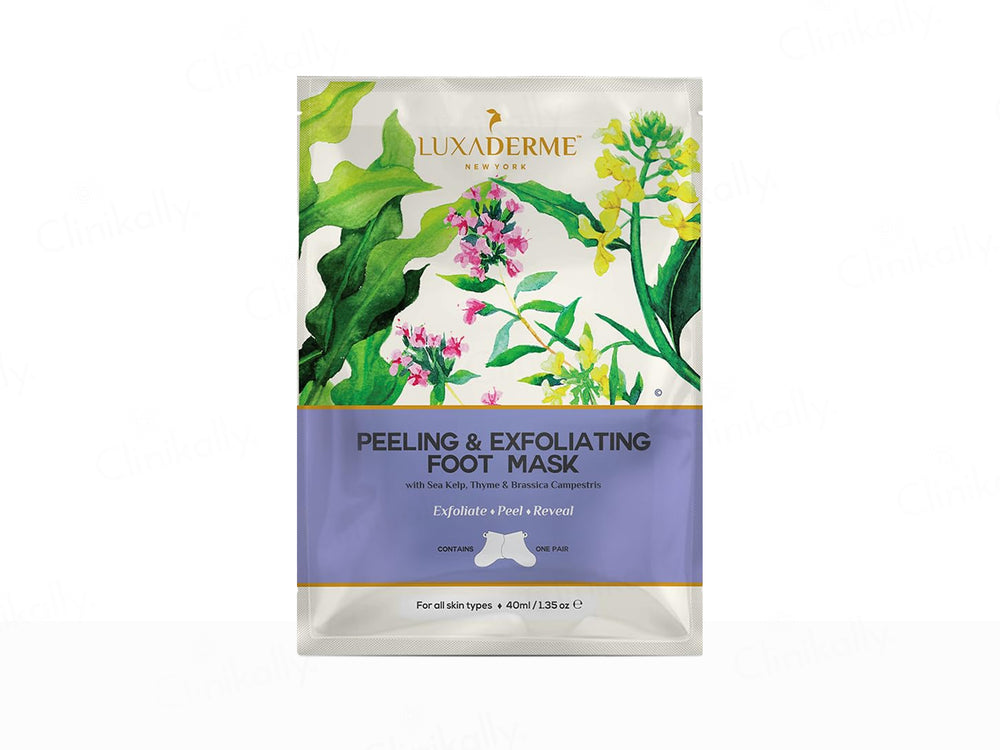 LuxaDerme Peeling & Exfoliating Foot Mask