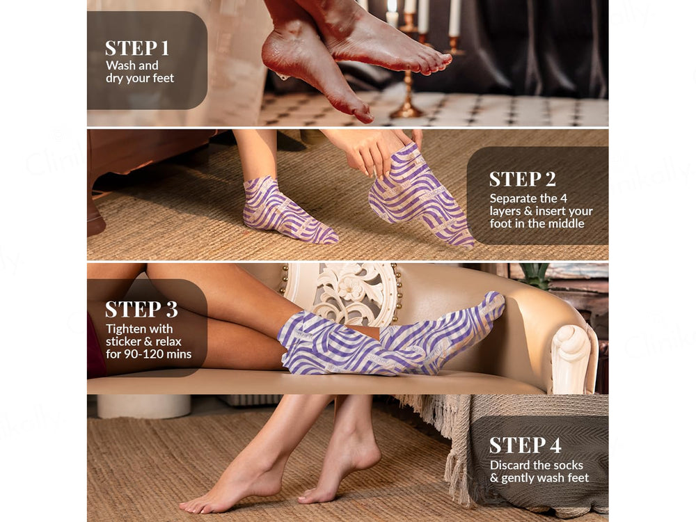 LuxaDerme Peeling & Exfoliating Foot Mask