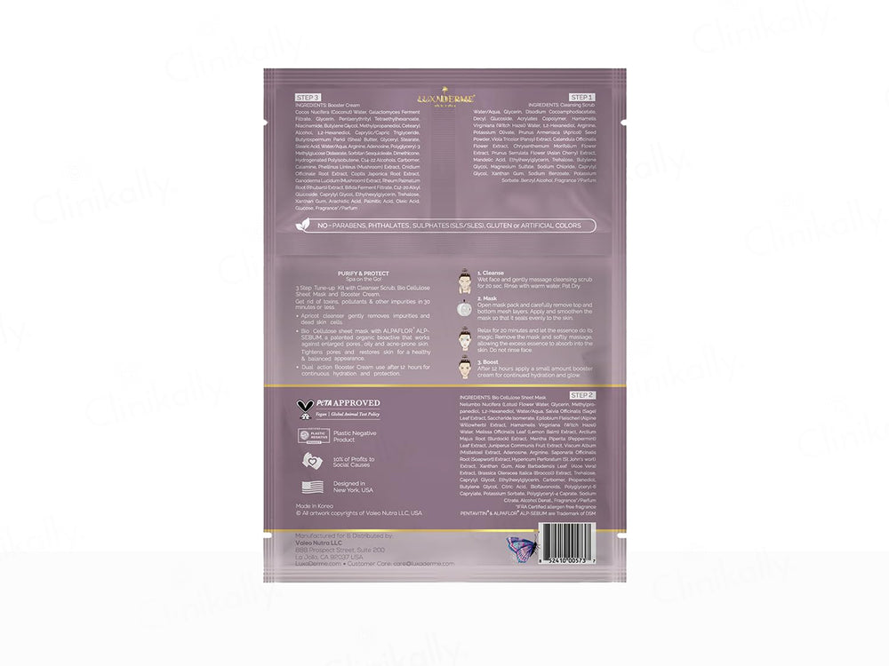 LuxaDerme Purify & Protect 3 Step Tune-Up Kit