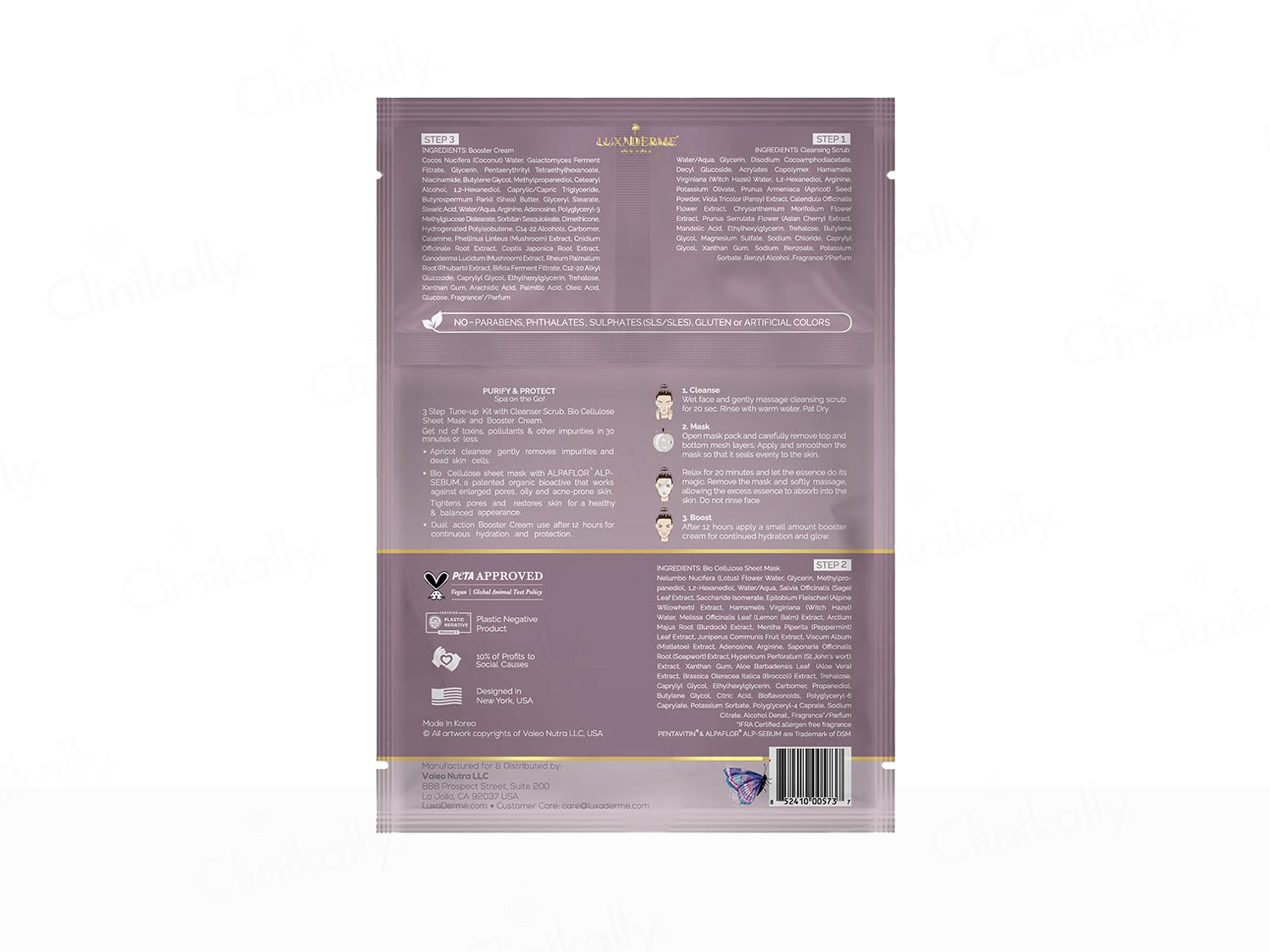 LuxaDerme Purify & Protect 3 Step Tune-Up Kit