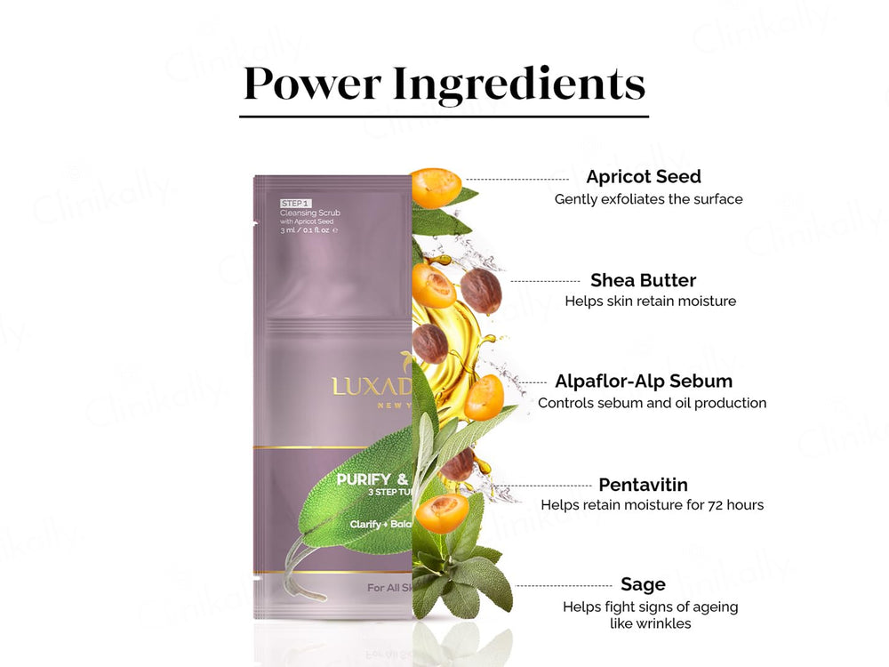LuxaDerme Purify & Protect 3 Step Tune-Up Kit