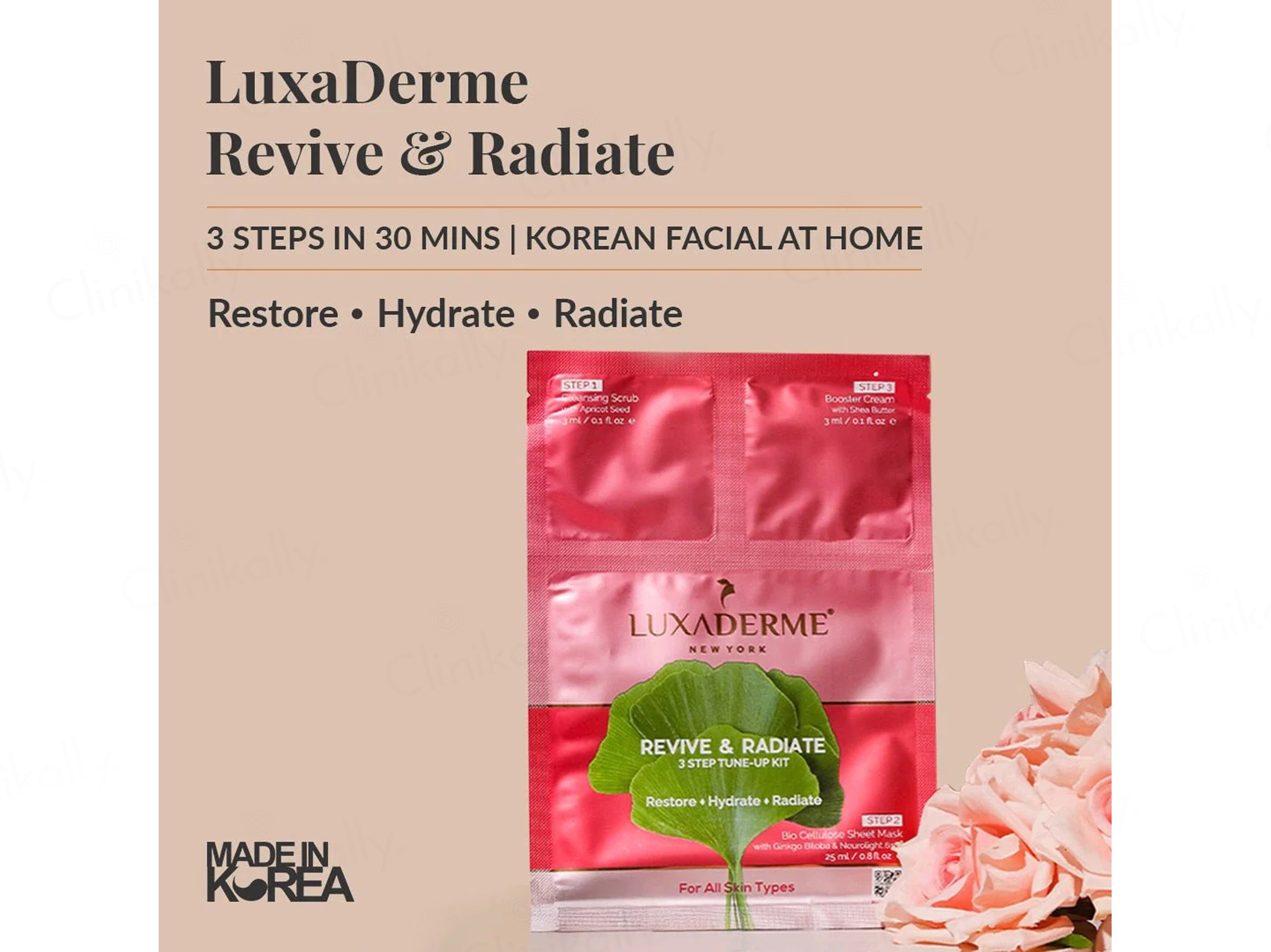 LuxaDerme Revive & Radiate 3 Step Tune-Up Kit