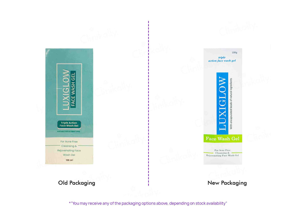 Luxiglow Triple Action Face Wash Gel