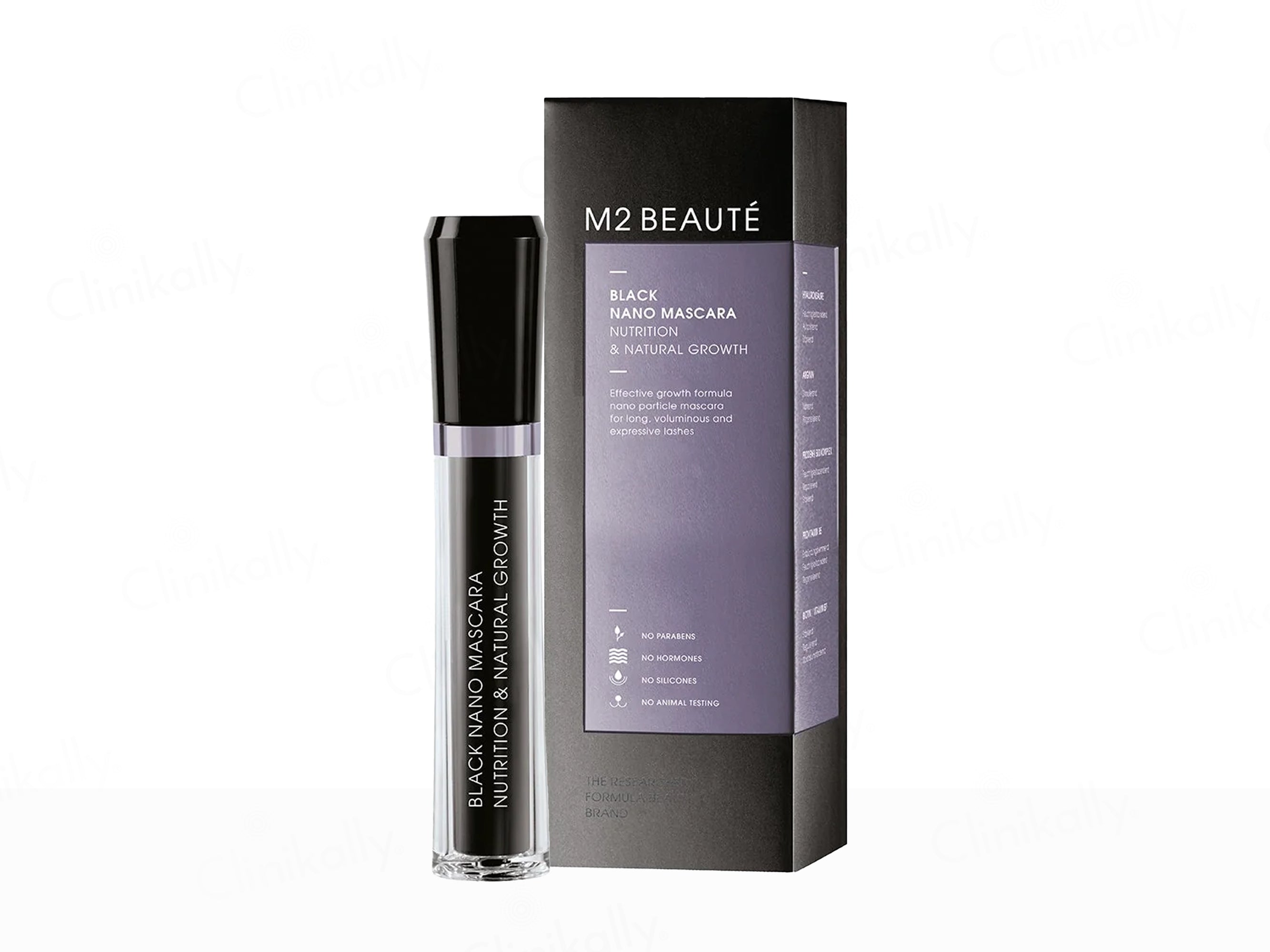 M2 BEAUTE Black Nano Mascara For Nutrition & Natural Growth
