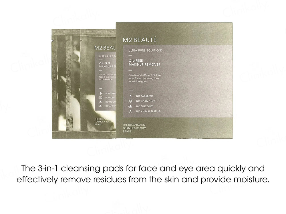 M2 BEAUTE Ultra Pure Solutions Oil-Free Make-Up Remover