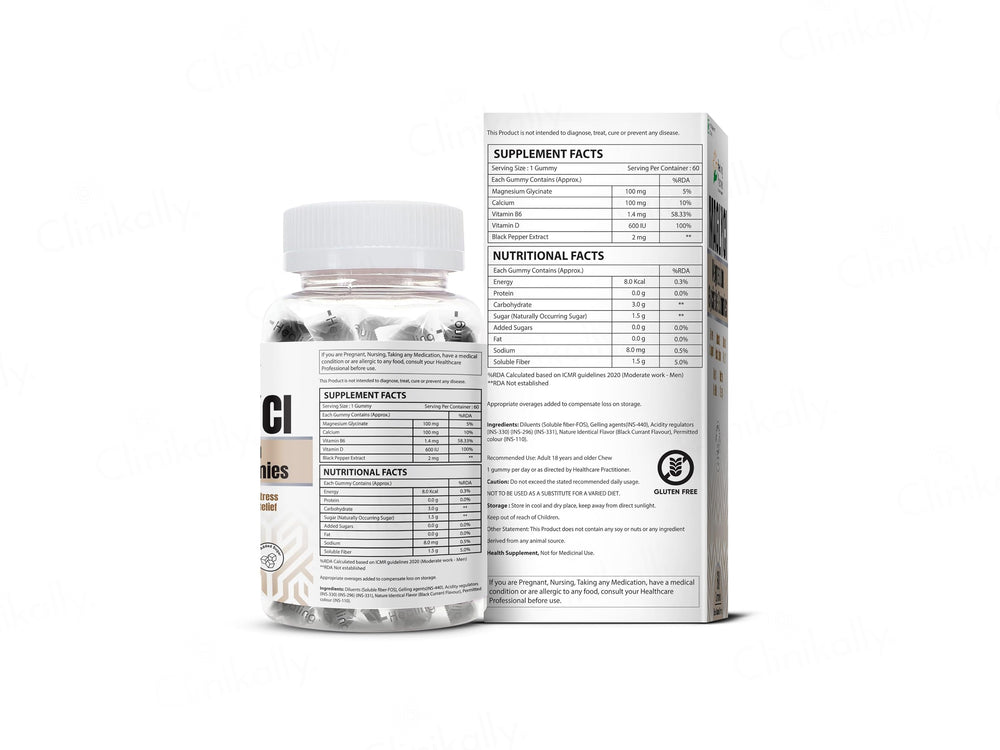 Maglyci Magnesium Glycinate Gummies - Black Currant Flavour