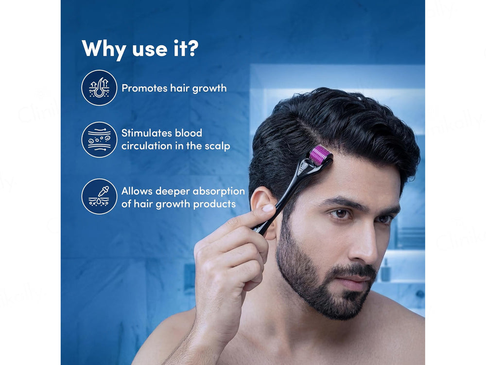 Man Matters Derma Roller + Disinfectant Kit