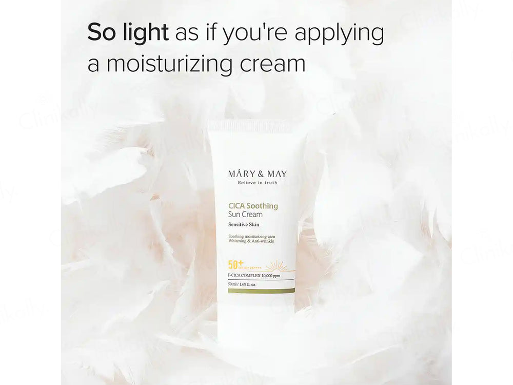 Mary&May Vegan Cica Soothing Sun Cream SPF 50+ PA++++