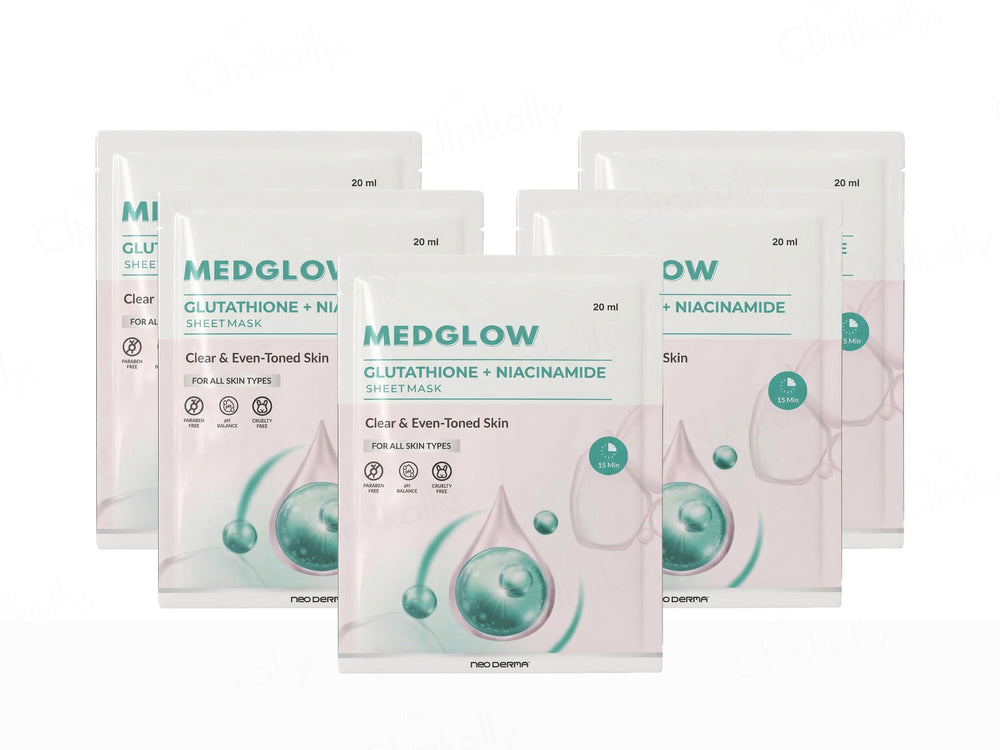 Medglow Glutathione + Niacinamide Face Sheet Mask