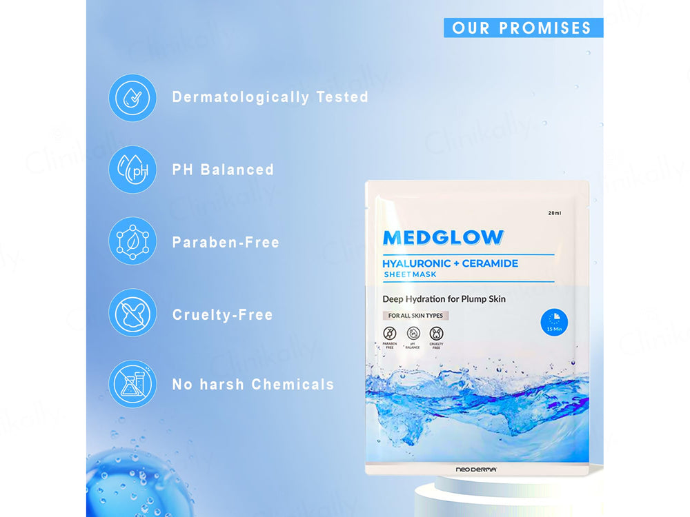 Medglow Hyaluronic + Ceramide Face Sheet Mask