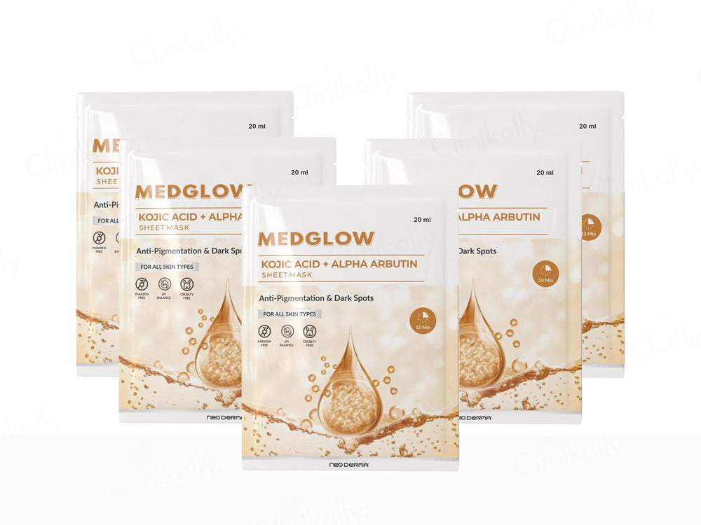 Medglow Kojic Acid + Alpha Arbutin Face Sheet Mask