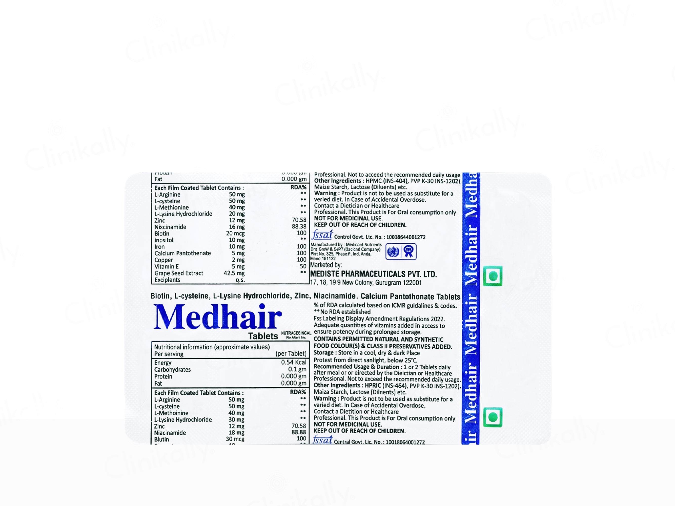 Medhair Nutraceutical Tablet