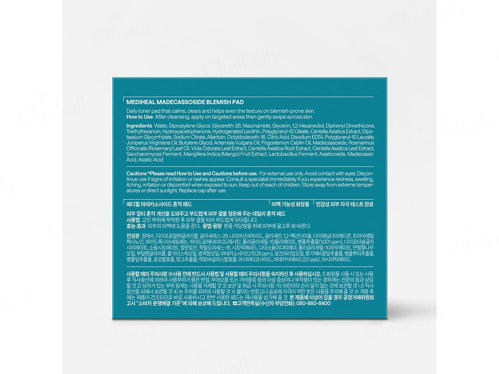 Mediheal Madecassoside Soothing & Blemish Care Pad