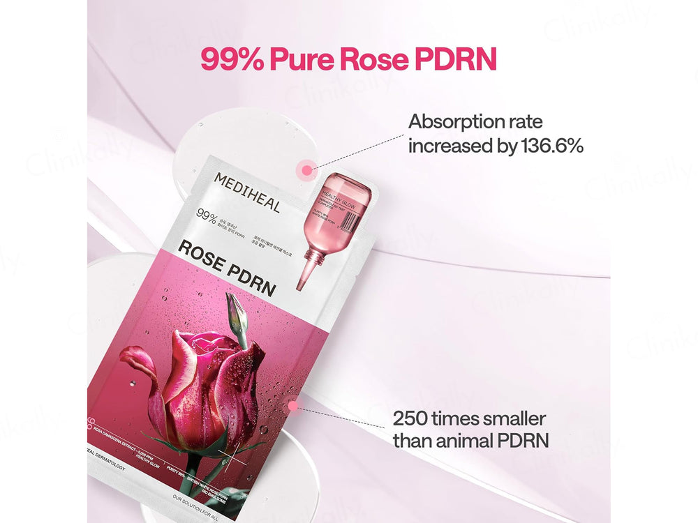 Mediheal Rose PDRN Healthy Glow Essential Face Mask