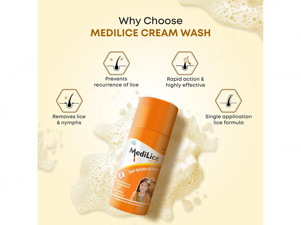 Medilice Hair & Scalp Cream Wash For Head Lice