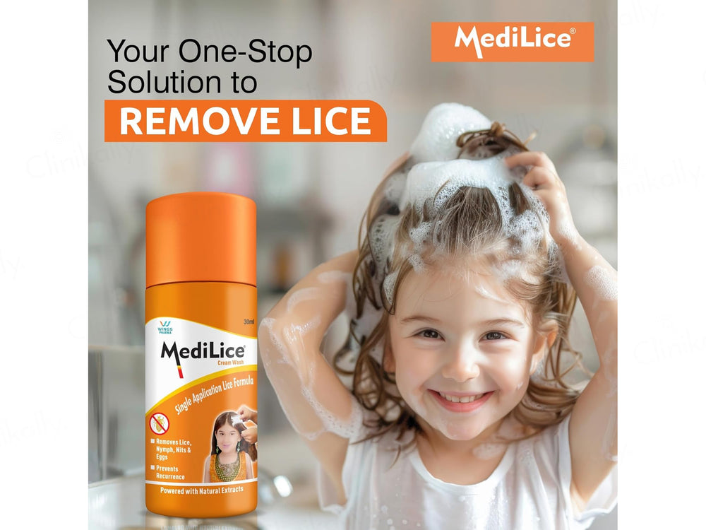 Medilice Hair & Scalp Cream Wash For Head Lice