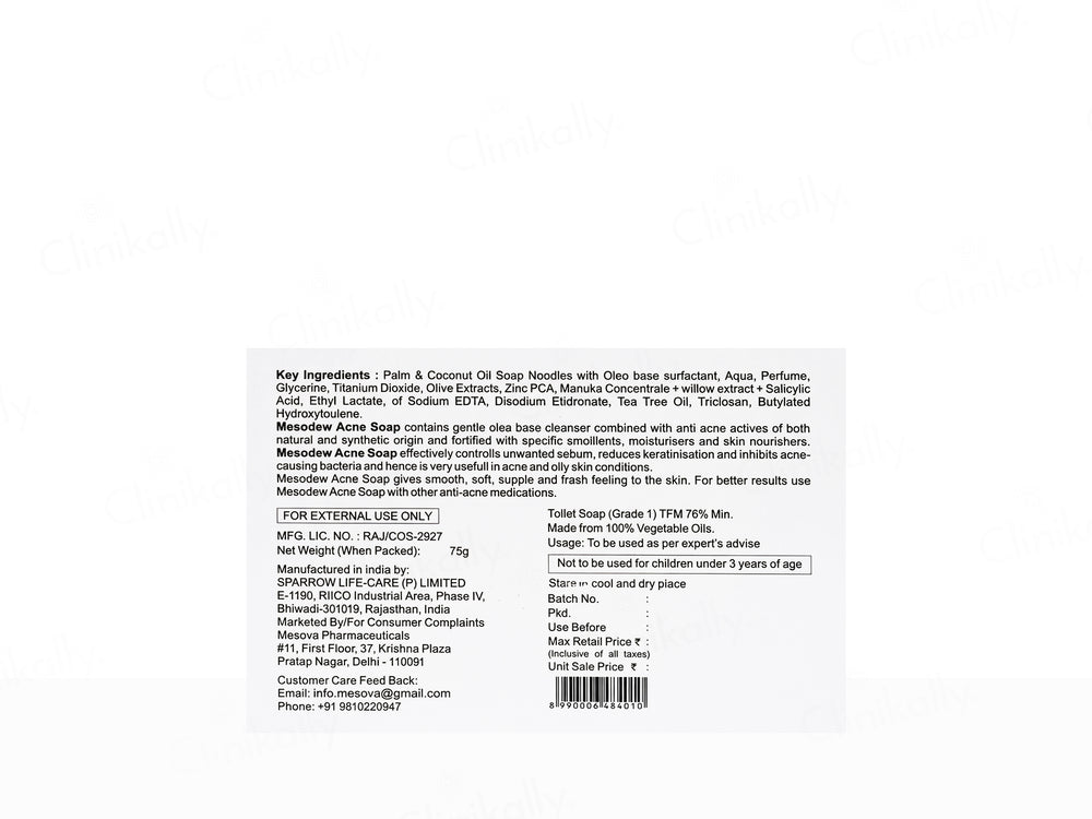 Mesodew Acne Soap