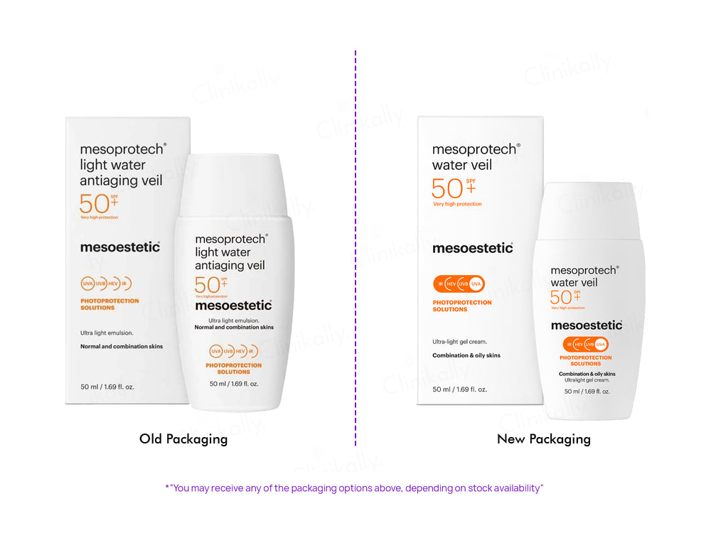 Mesoestetic Mesoprotech Water Veil Ultra-Light Gel Cream Sunscreen SPF 50+