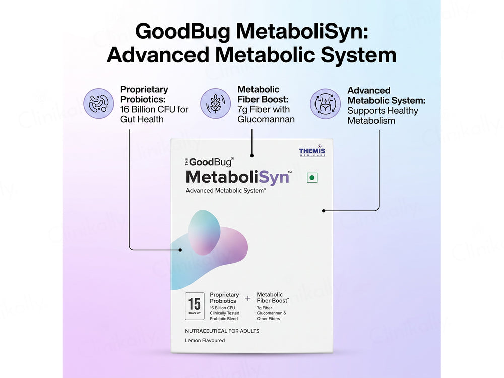 The Good Bug MetaboliSyn Nutraceutical Powder - Lemon Flavour