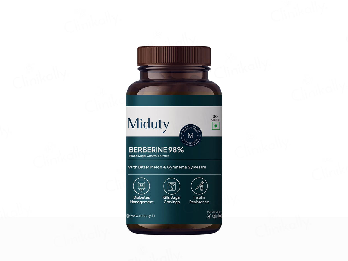 Miduty Berberine 98% Blood Sugar Control Formula Capsule