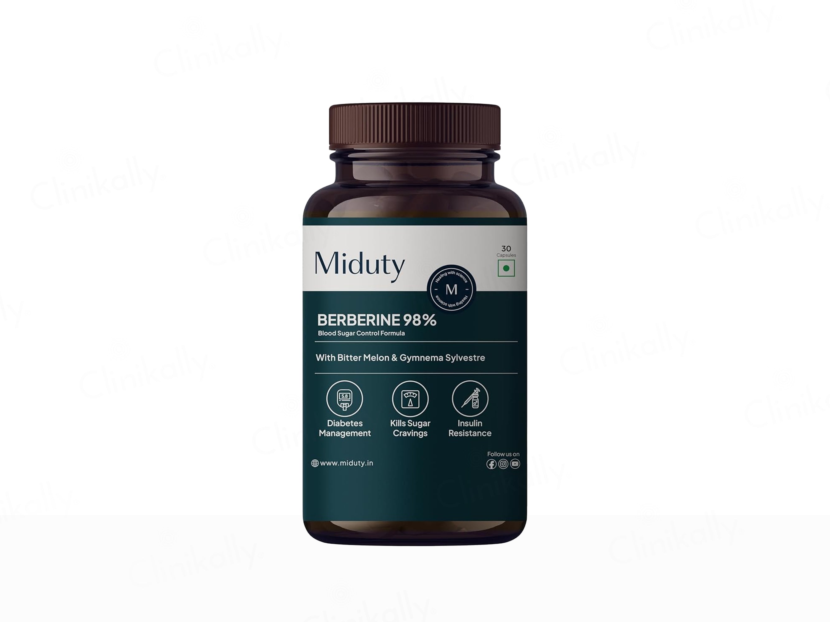 Miduty Berberine 98% Blood Sugar Control Formula Capsule