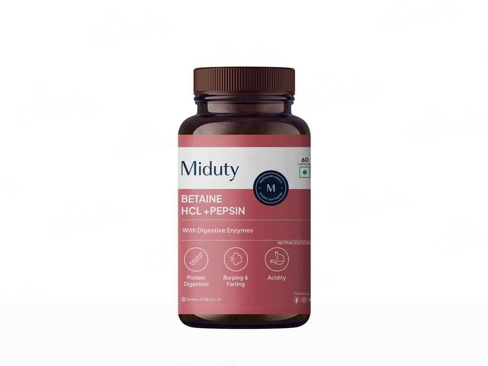 Miduty Betaine HCl + Pepsin Capsule