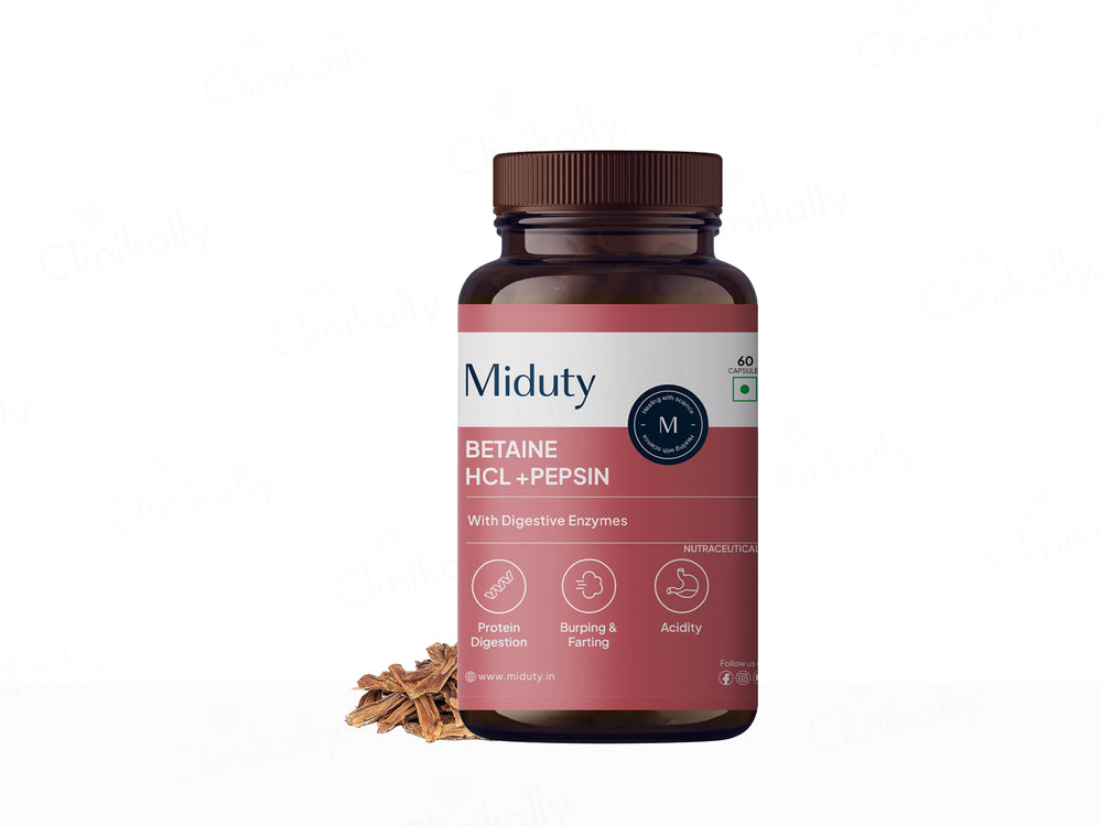 Miduty Betaine HCl + Pepsin Capsule