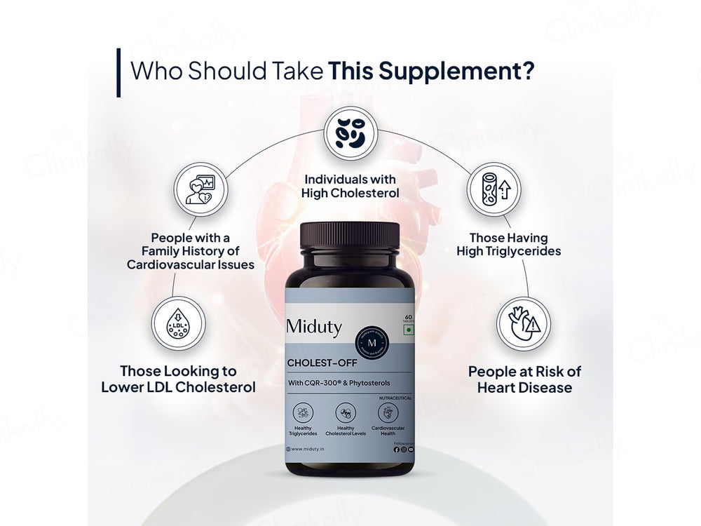 Miduty Cholest-Off Nutraceutical Veg Tablet