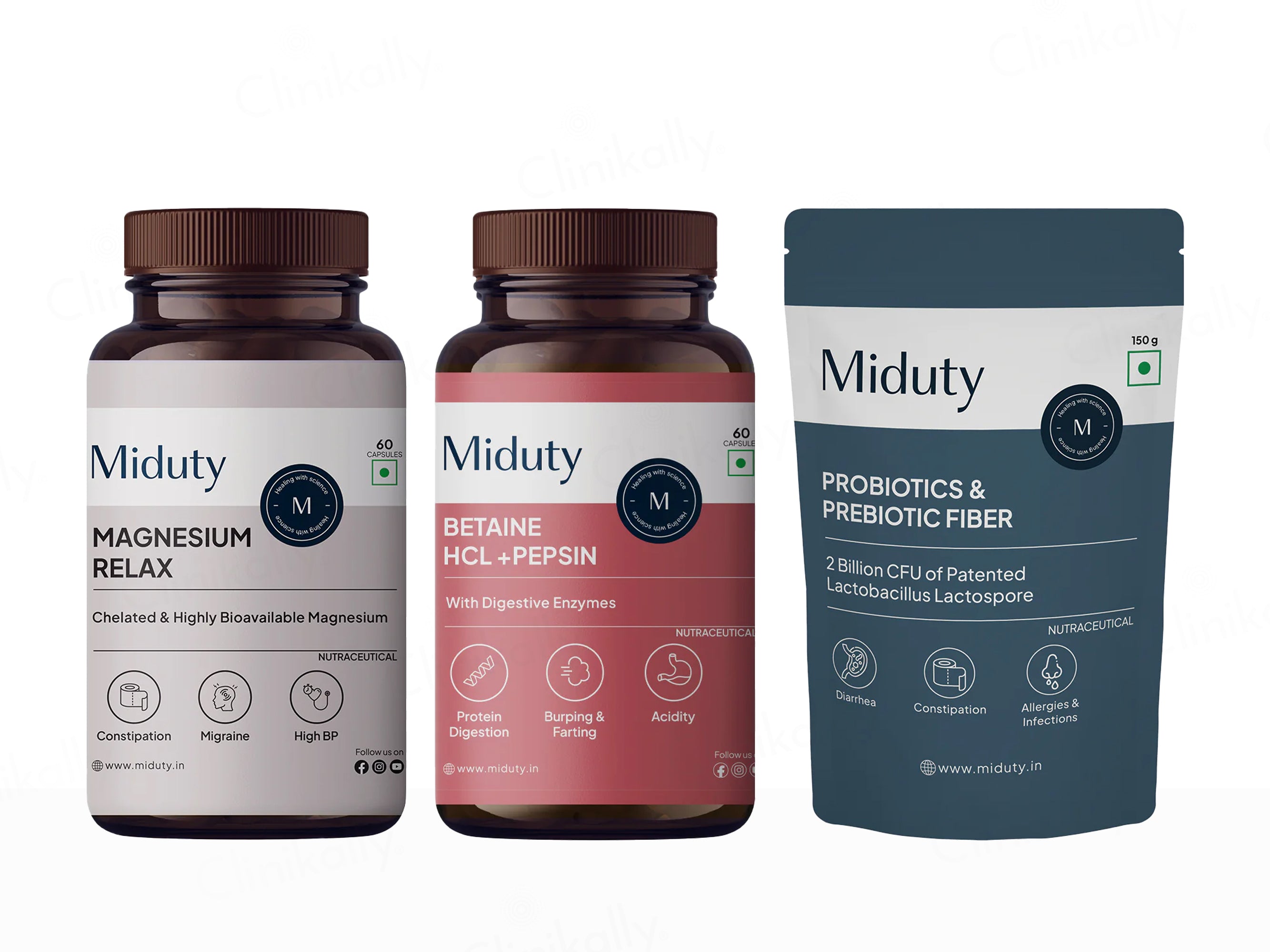 Miduty Constipation Supplement Bundle