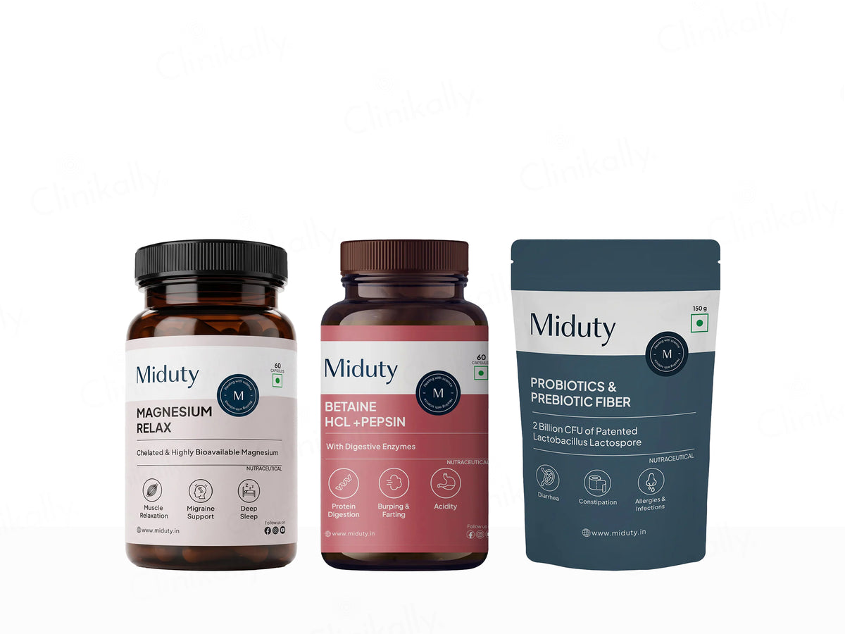 Miduty Constipation Supplement Bundle