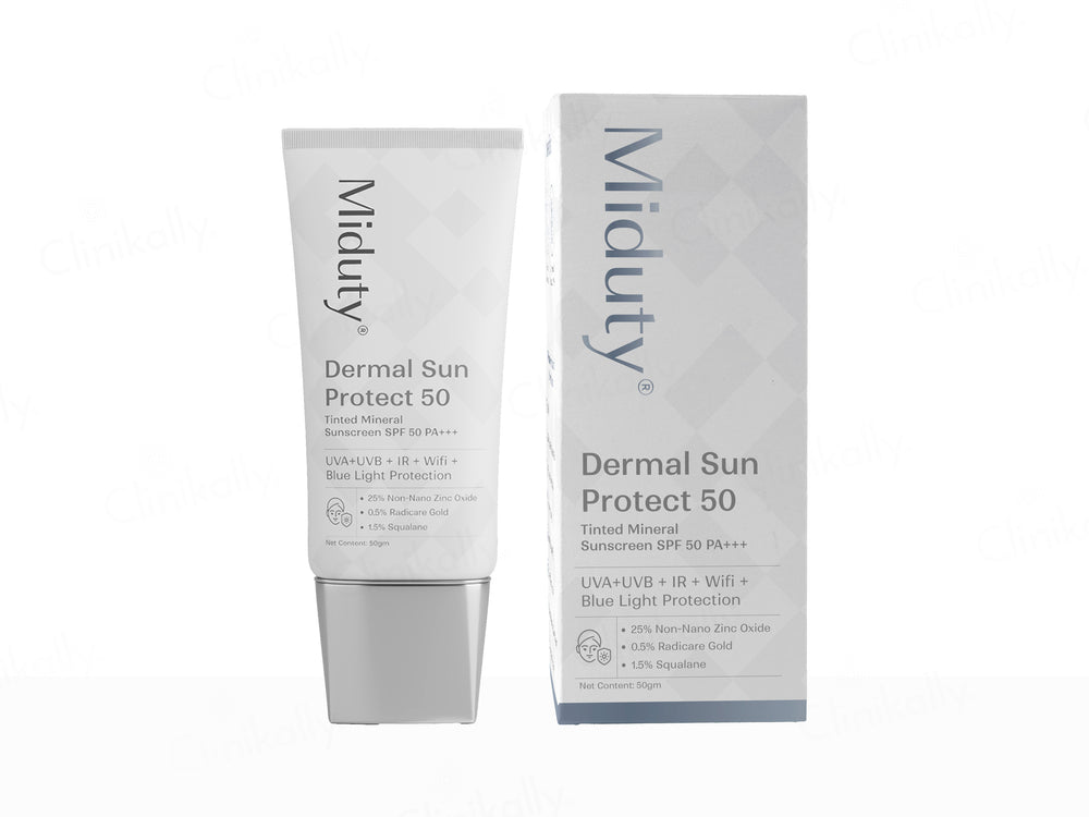 Miduty Dermal Sun Protect 50 Tinted Mineral Sunscreen SPF 50 PA+++