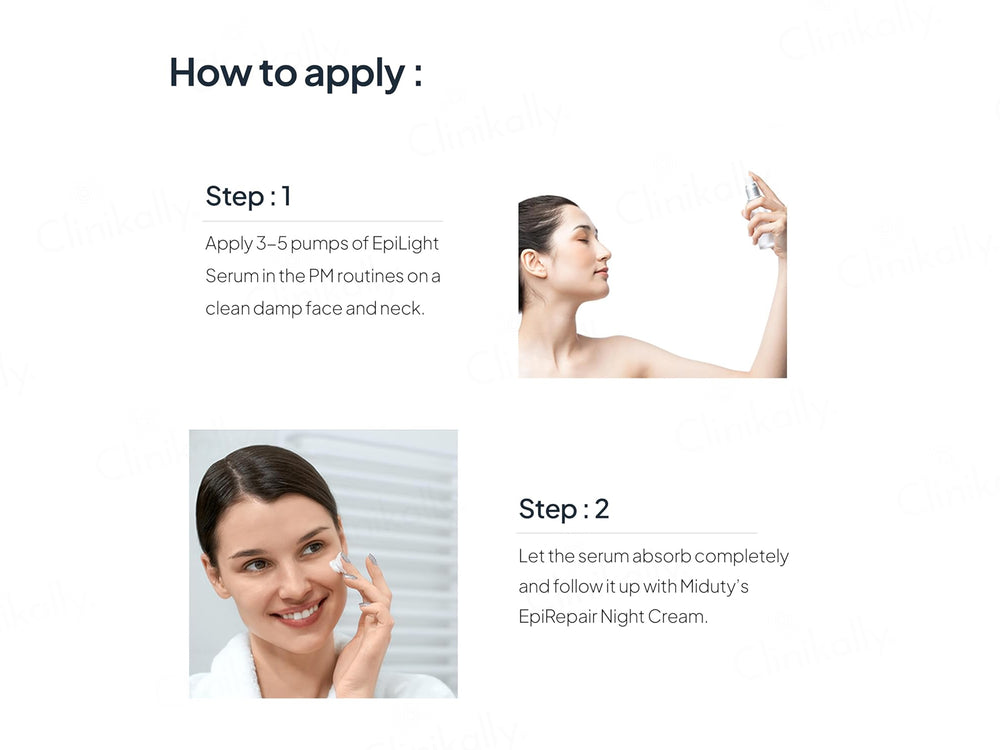 Miduty Epilight Night Depigmenting & Skin Lightening Face Serum